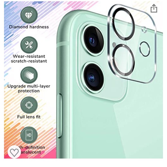 UniqueMe 3 Pack Camera Lens Protector
Compatible for iPhone 12 Mini [5.4 inch] - Picture 4 of 4